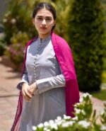 Textured Lawn with Farshi Shalwar