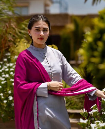 Textured Lawn with Farshi Shalwar